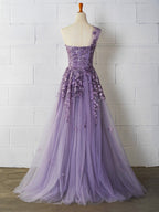 Robe de bal longue en tulle à une épaule Sweet-Heart