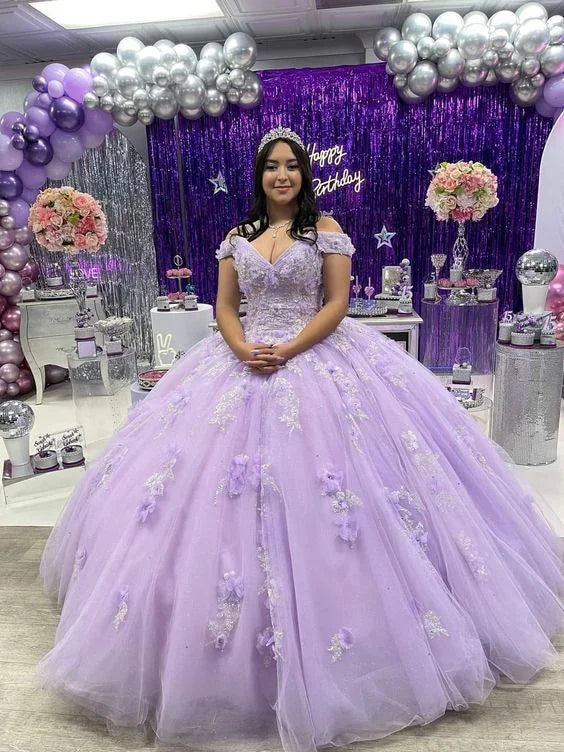 Vestidos de Baile de Princesa Roxa Y7185