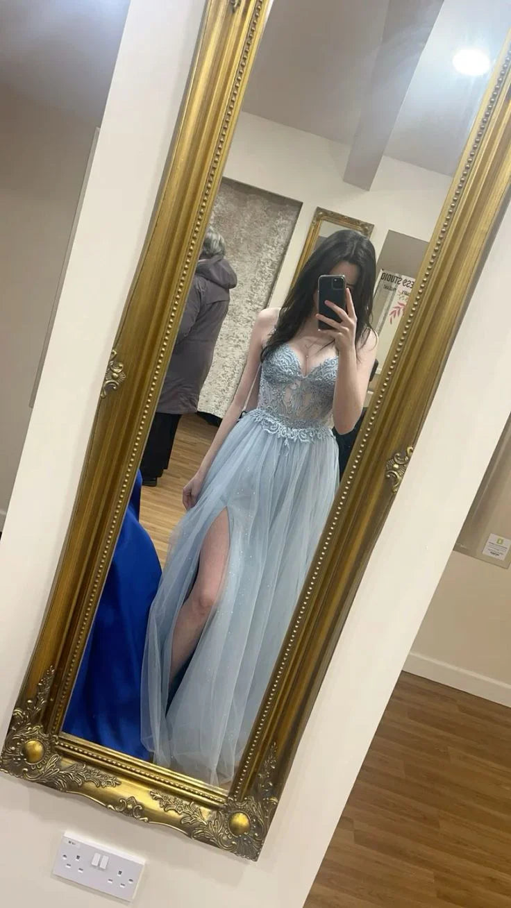 A-line Prom Dress Long Evening Dress Dance Dress Graduation School Party Gown Y7441