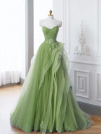 A-Line Off Shoulder Long Prom Dress Lace Long Evening Dress