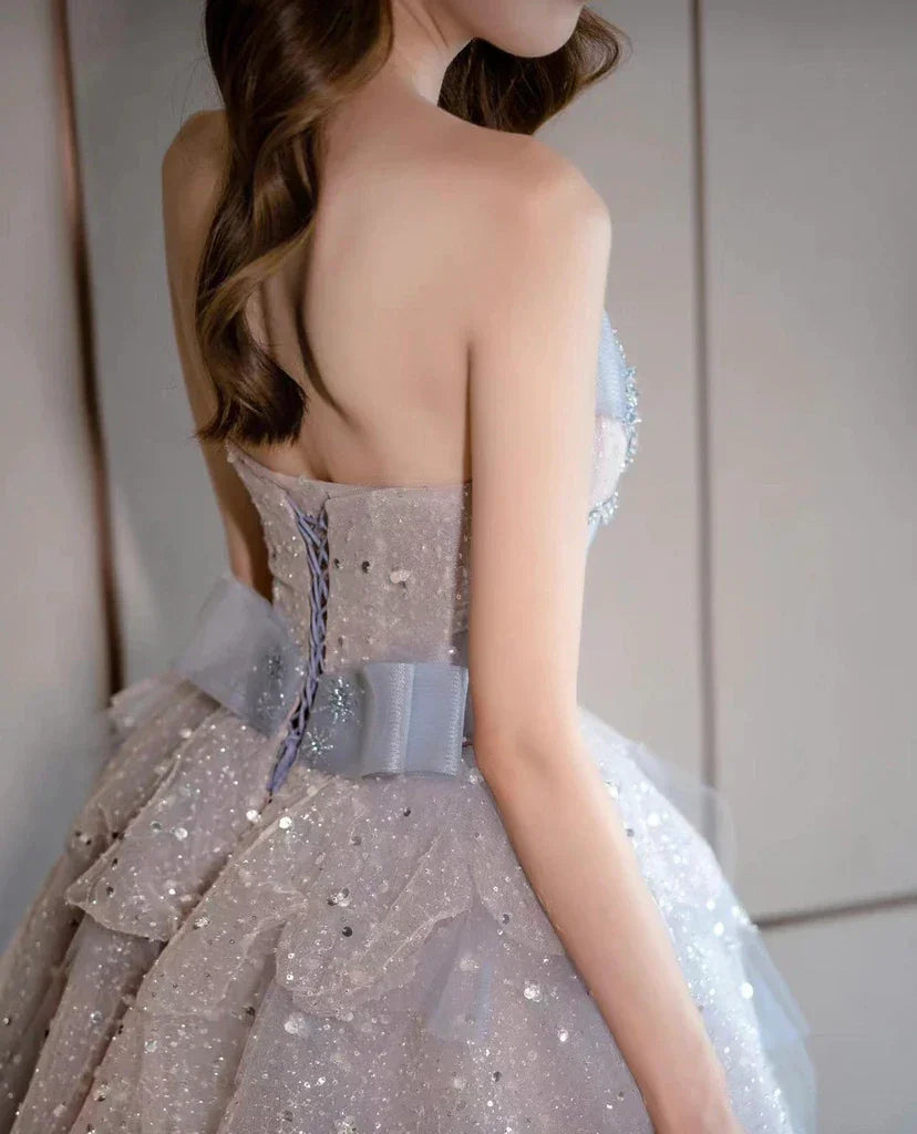 Vestido de Bola Brillante y Lujoso, Vestido para Dulces 16, Vestido de Princesa, Y2403