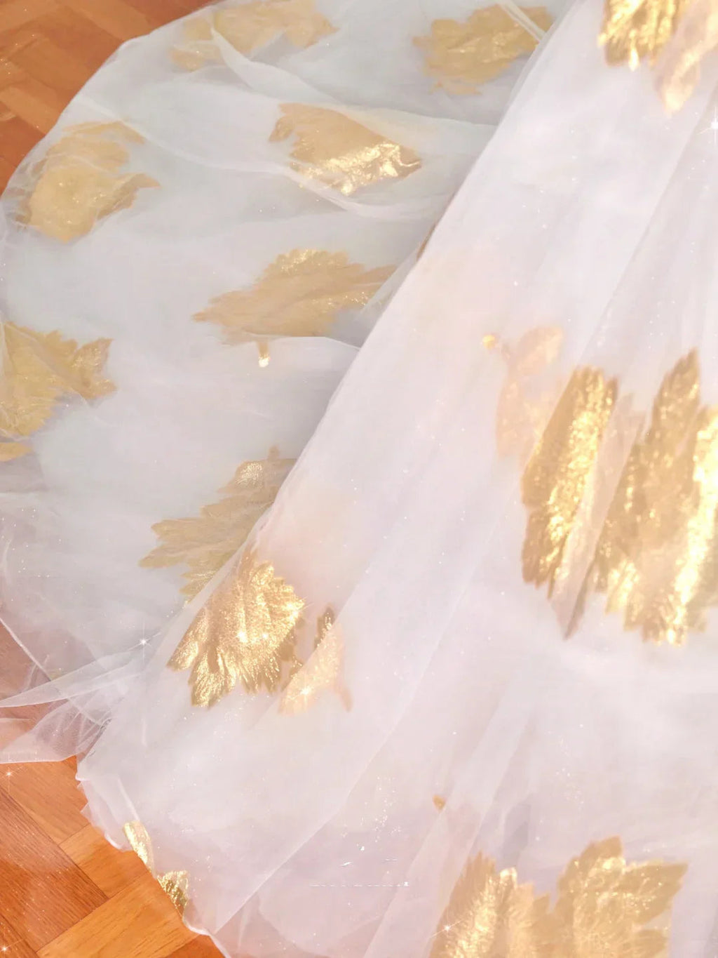 Wunderschönes goldfarbenes Tüllkleid mit schulterfreiem Ausschnitt, Ballkleid, A-Linien-Abendkleid, Abschlussballkleid Y8618