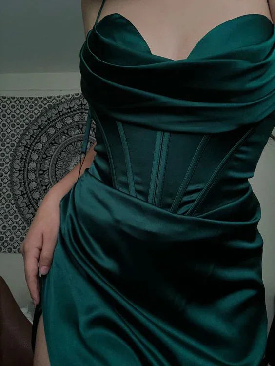 Vestido Comprido de Baile Formal Lavanda com Decote Coração de Sereia Y2507