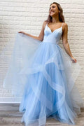 Vestido de fiesta inspirado Vestido de baile con volantes Vestidos formales rosados SYP39