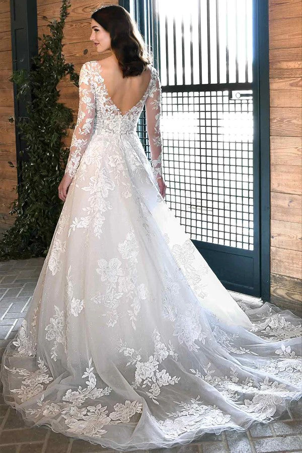 Robes de Mariée Rustiques en Dentelle Ivoire Robes de Mariée Bohème