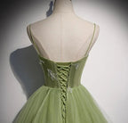 Mädchen Festliches Abendkleid Damen Ballkleider Party Abschlusskleider Lange Grüne Festkleider Y4379