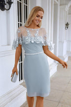 Sciarpa da donna in chiffon con pizzo minimalista Abiti da sera per damigelle Abiti da sera per feste di nozze 28113