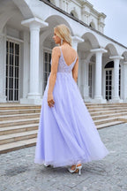 Senhoras decote em v chiffon renda cinta espaguete vestido de dama de honra festa de casamento praia vestido de noite 28090