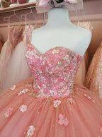 Vestido de Baile Bufante de Tule com Decote Coração Glamouroso Vestido de 16 Anos Y2684