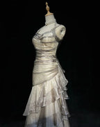 Elegant Layered A Line Evening Dress Long Prom Dress Y7776