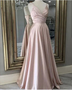 Vestido de Festa Longo de Decote em V com Laço nas Costas Y7014