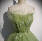 Mädchen Festliches Abendkleid Damen Ballkleider Party Abschlusskleider Lange Grüne Festkleider Y4379