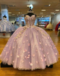 Hübsches Ballkleid mit Spaghettiträgern, 3D-Blumenverzierung, Schleppe und Spitzenfutter Y1247