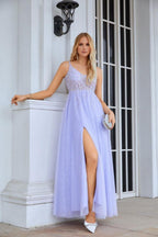 Senhoras decote em v chiffon renda cinta espaguete vestido de dama de honra festa de casamento praia vestido de noite 28090
