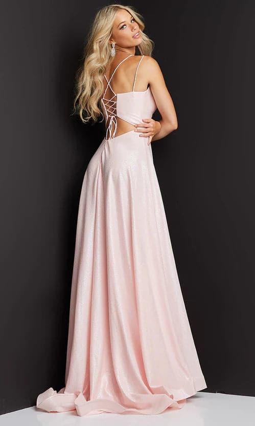 Long Shimmer Pink Prom Dress SYP81