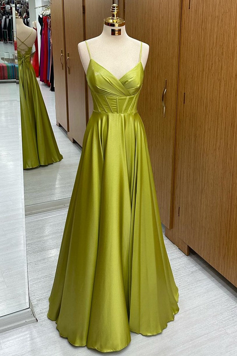 Corset Lace-Up A-Line Long Formal Dress