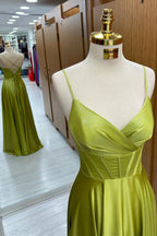 Corset Lace-Up A-Line Long Formal Dress