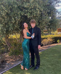Charming Green Mermaid Prom Dress Green Evening Dress Y7188