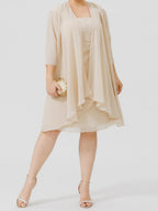 Mother of the Bride A Line Dress With Jacket Princess Silhouette