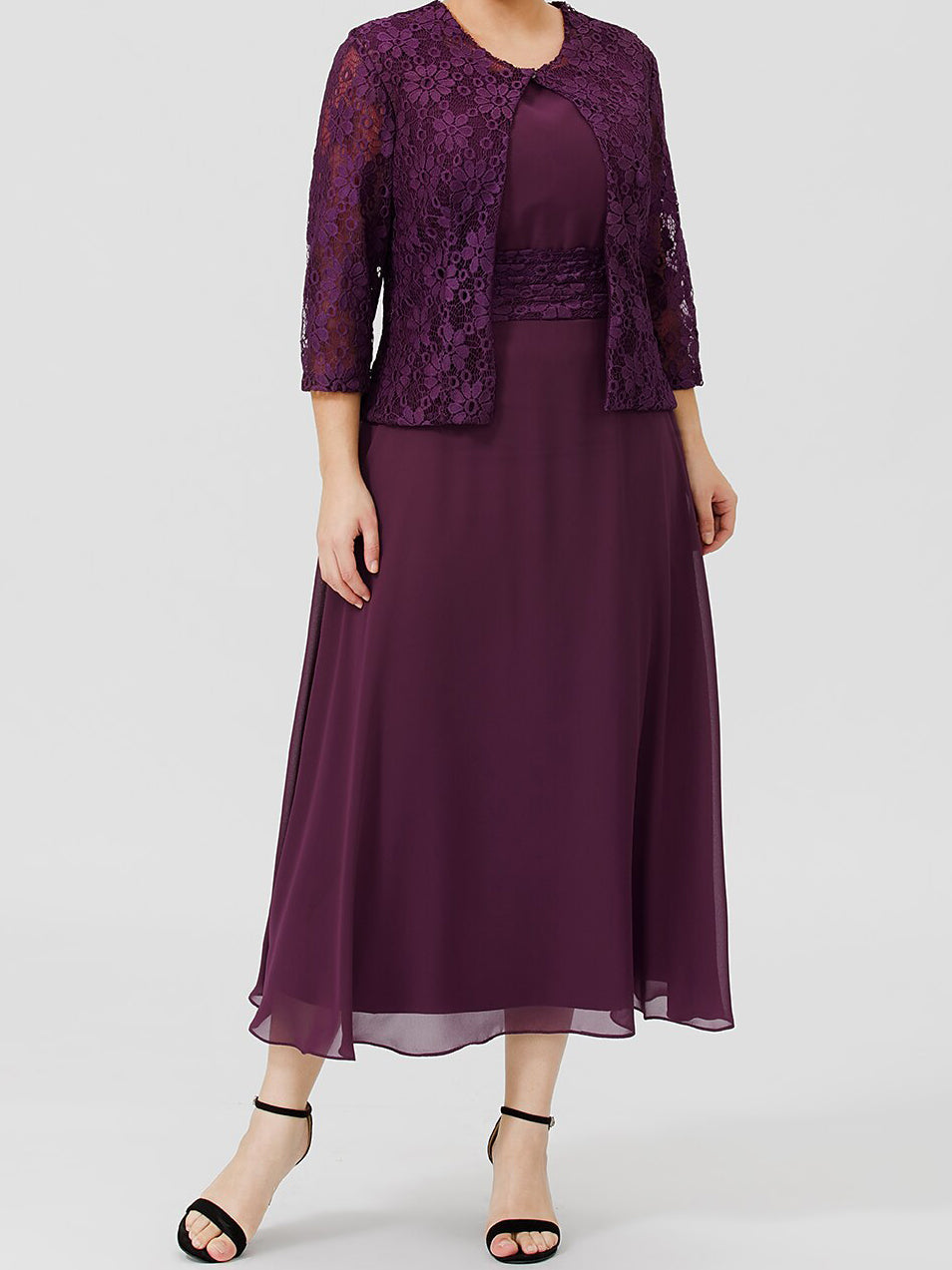 Mother Of The Bride Dress A Line Princess With Applique And Jacket