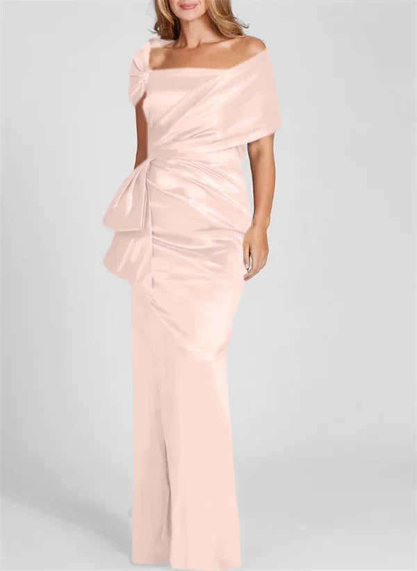 Sheath/Column Off-the-Shoulder Floor-Length Mother of the Bride Dresses
