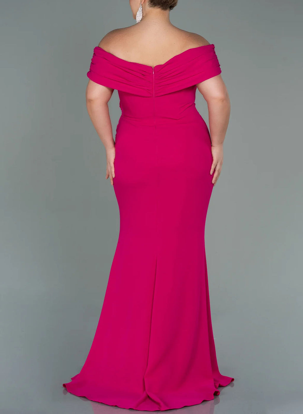 Off The Shoulder Mermaid Mother Of The Bride Gown With Side Split
