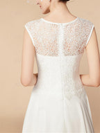 A-Line/Princess 3/4 Length Sleeve Knee Length Mother of the Bride Dresses with Wraps