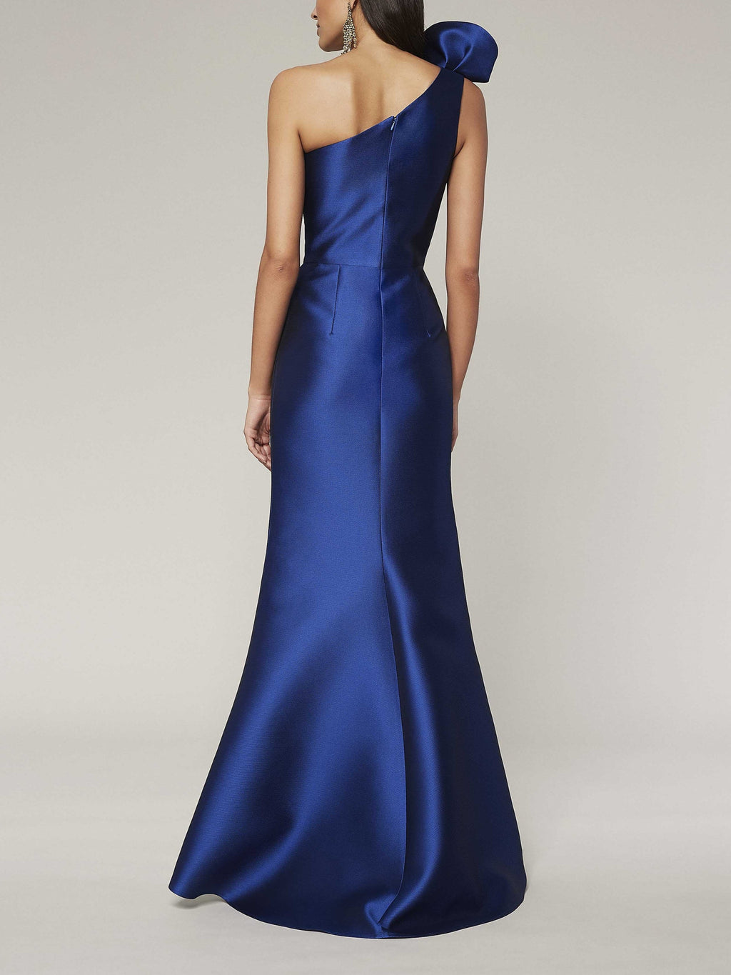 One Shoulder Sleeveless A Line Floor Length Mother Of The Bride Dress Side Split