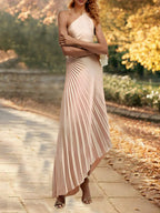 Asymmetrical One Shoulder Floor Length Sheath Dress For Mother Of The Bride