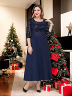 Princess A-Line Plus Size Mother Of The Bride Dress With Appliques