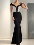 Off The Shoulder Floor Length Sequined Sheath Dresses For Mothers Of The Bride And Groom