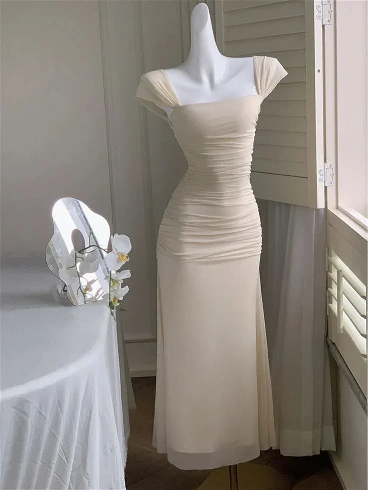 Vestido de Senhora Elegante para o Verão Novo Modelo de Moda para a Noite Vestidos Vintage Justos ao Corpo Y6901