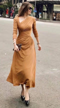 Vestido de Baile Elegante em Linha A Vestido Simples de Noite Y7114