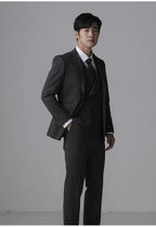 Completo da Cerimonia Slim Fit Uomo a 3 Pezzi per Matrimonio e Serate Formali