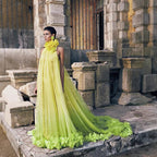 Robe suspendue au cou, grande ouverture dans le dos, en tulle, robe de maternité, robe de bal, robe de mariée, robe de matinée, robe d'intérieur privée