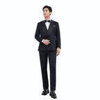 Custom Wedding Evening Gown And Tailored Banquet Men's Suit Set