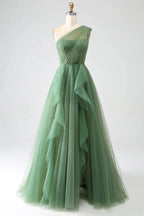 Vestido de Noite de Uma Alça Linha A SYP183