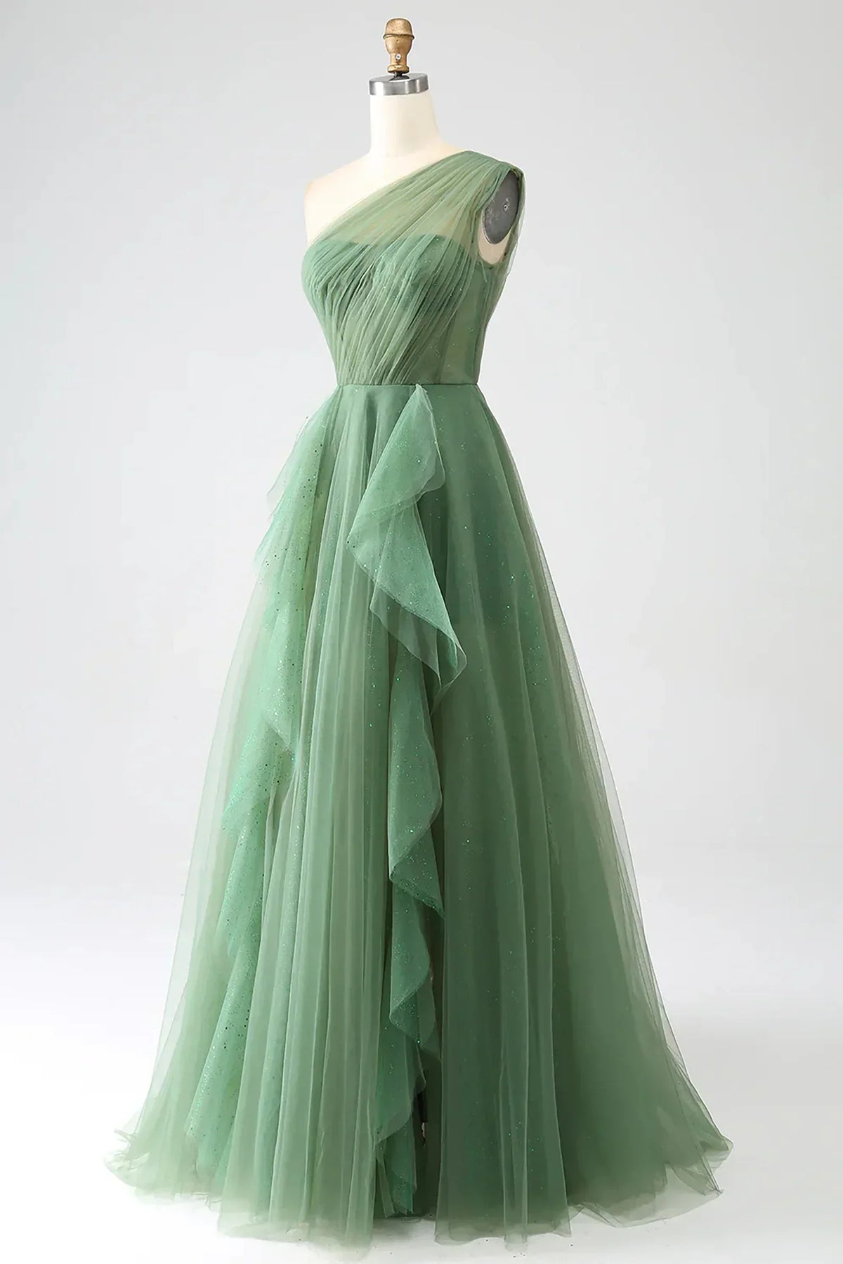 Vestido de Noite de Uma Alça Linha A SYP183