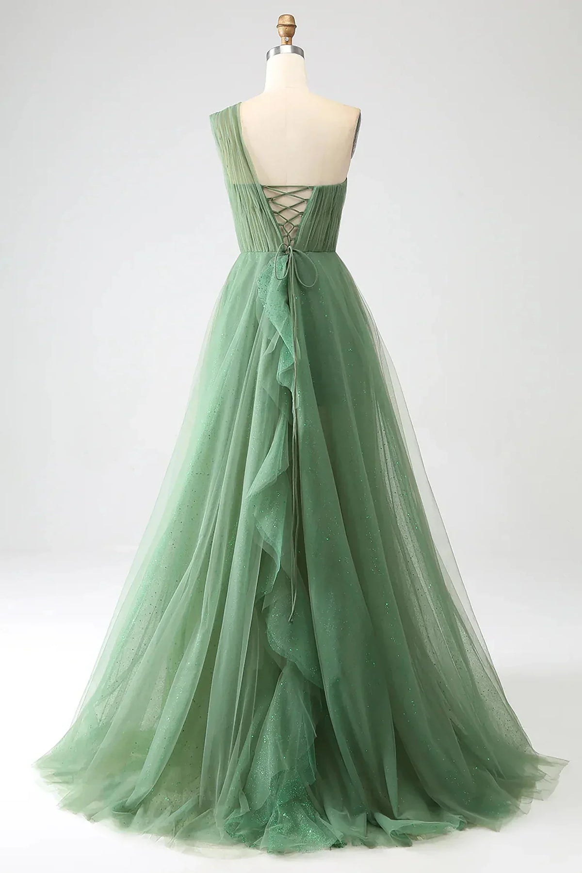 Vestido de Noite de Uma Alça Linha A SYP183