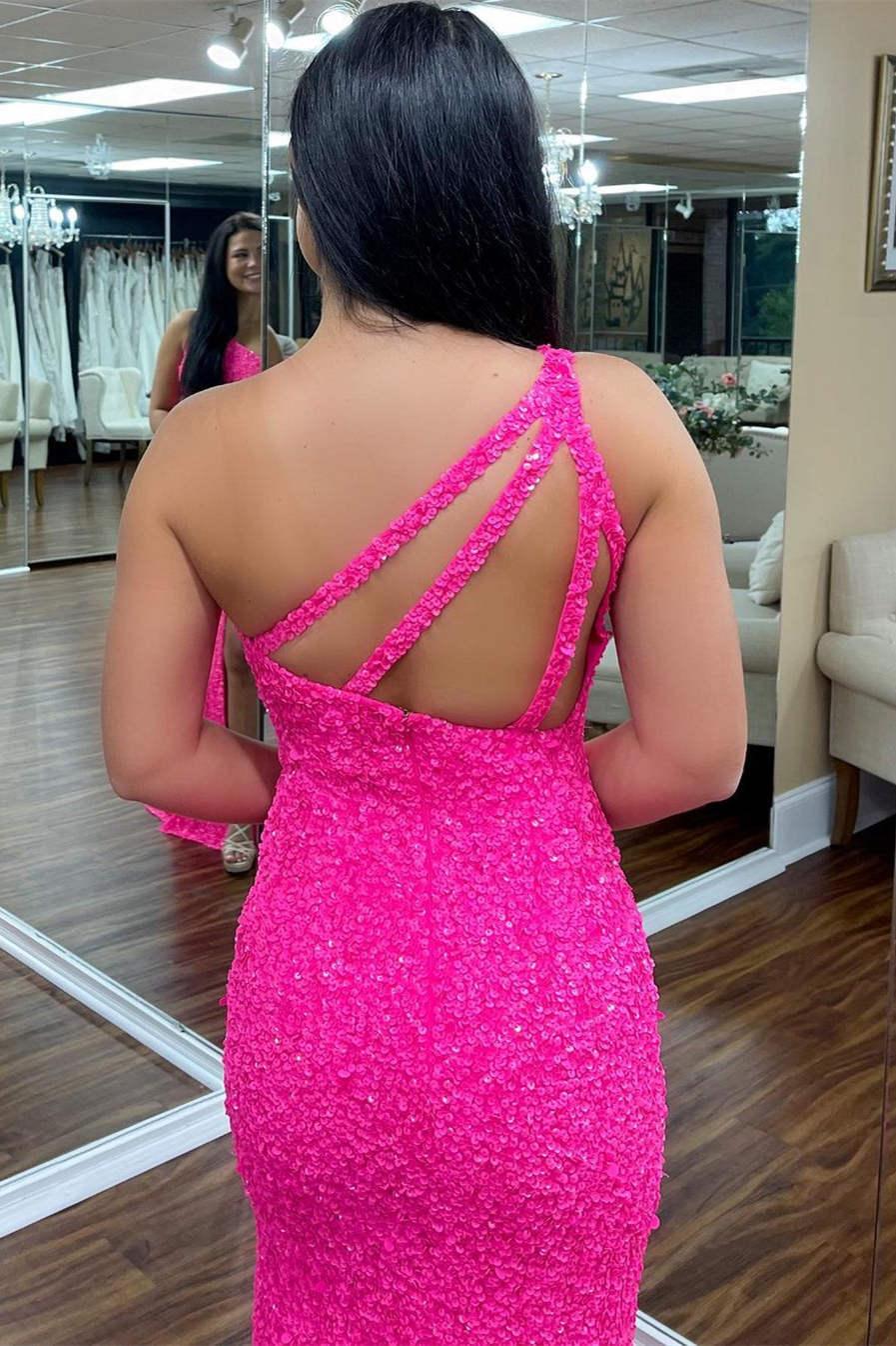 Vestido Maxi de Lantejoulas Ajustado Vestidos de Baile SYP106