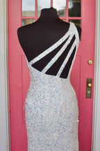 Vestido Maxi de Lantejoulas Ajustado Vestidos de Baile SYP106