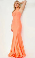 Vestido de Gala Laranja com Gola Alta SYP74
