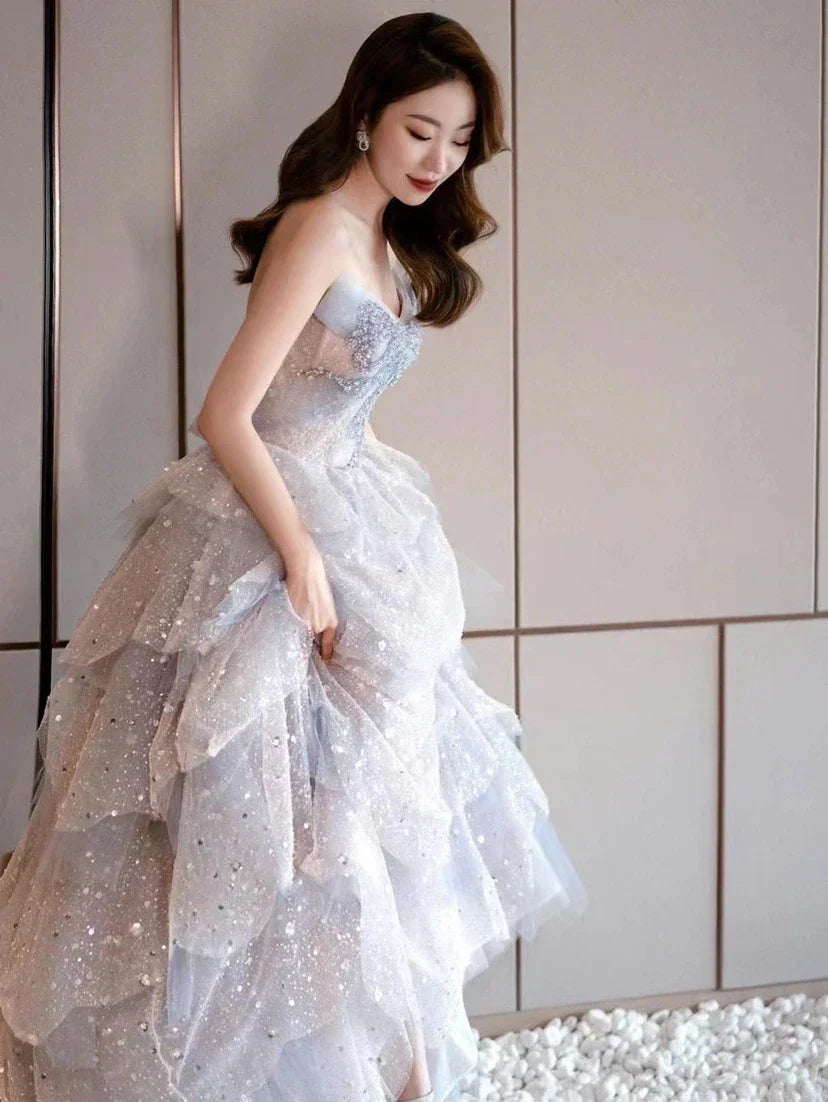 Vestido de Bola Brillante y Lujoso, Vestido para Dulces 16, Vestido de Princesa, Y2403