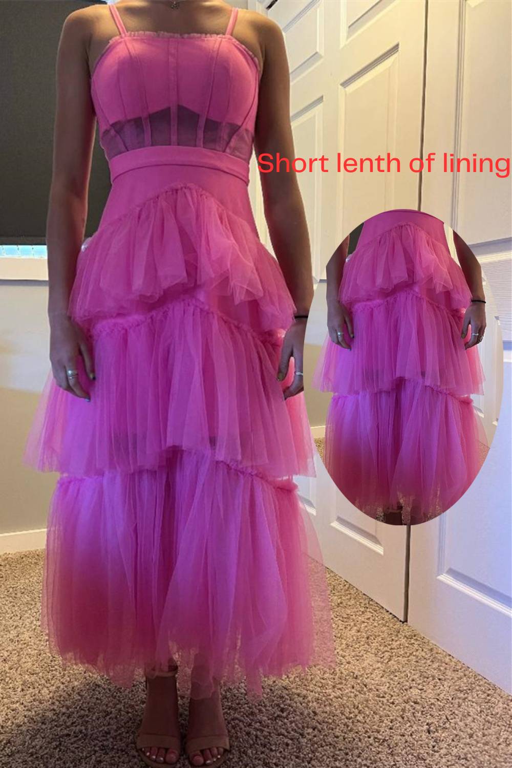 Roycebridal – Princess – Stufen-Ballkleid aus Tüll in Pink