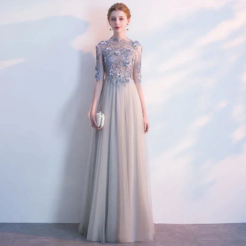 Vestidos de Baile para Mulheres Festa Casamento Noite Simples e Elegante Vestido Formal Robe Longo Luxuoso Adequado para Ocasião Pedido 2025 Novo