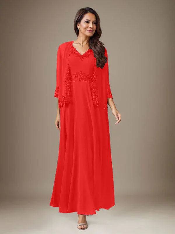 Abito a linea A in chiffon con paillettes color prugna