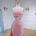 Abito da Ballo Elegante Rosa con Glitter e Spacco LA72997
