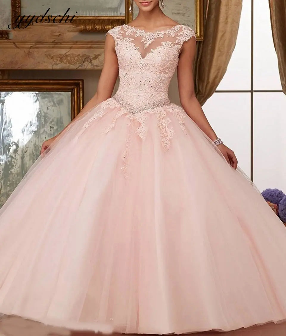 2026 Quinceanera Dresses Sweetheart Elegant Tulle Appliques Ball Gown Graduation Party Derss Vestidos De 15 Años