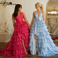 Vestido de Noite Moderno com Pregas e Folhos, Corte A, Laço, Saudita, Árabe, Muçulmano, para Ocasião Formal, Vestidos de Festa Personalizados