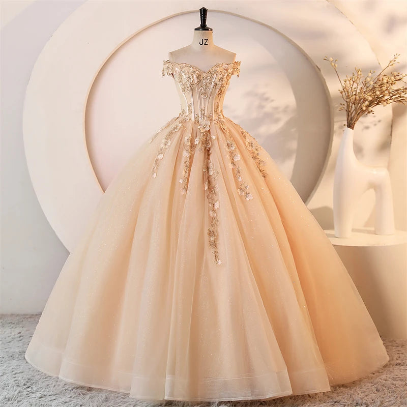 Cheap 15 Quinceanera Dresses Ball Gown Classic Lace Party Dress Prom Gown 15 Year Old Dresses For Quinceanera Customized